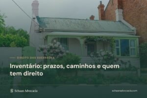 Casa antiga com jardim florido, representando o imóvel da família no inventário